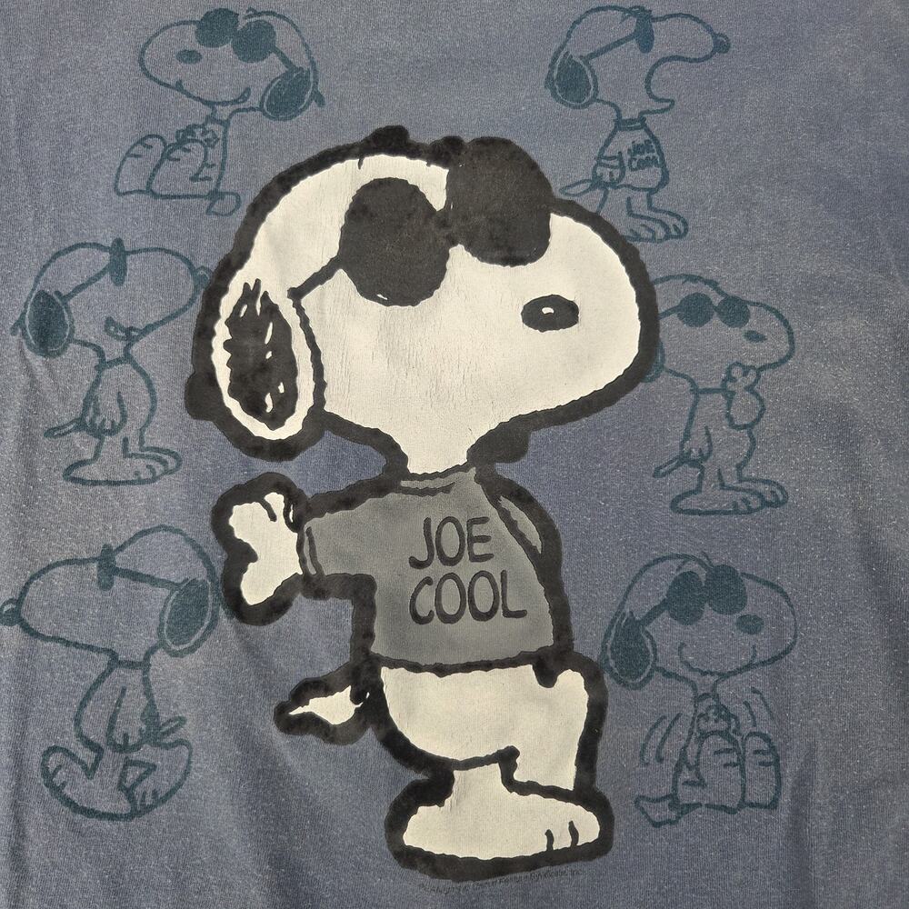 Vintage Snoopy Shirt Peanuts Joe Cool Blue Cartoon Graphic Mens 2XL Short Sleeve
